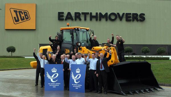 JCB Earthmovers being given a Queen’s Award for Enterprise